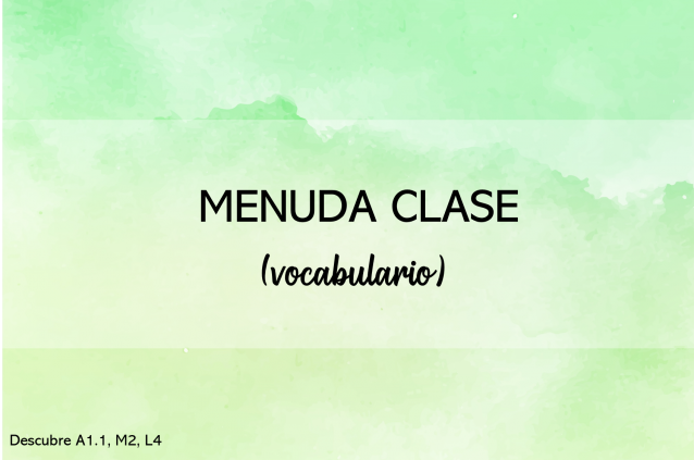 Menuda clase (actividades interactivas)